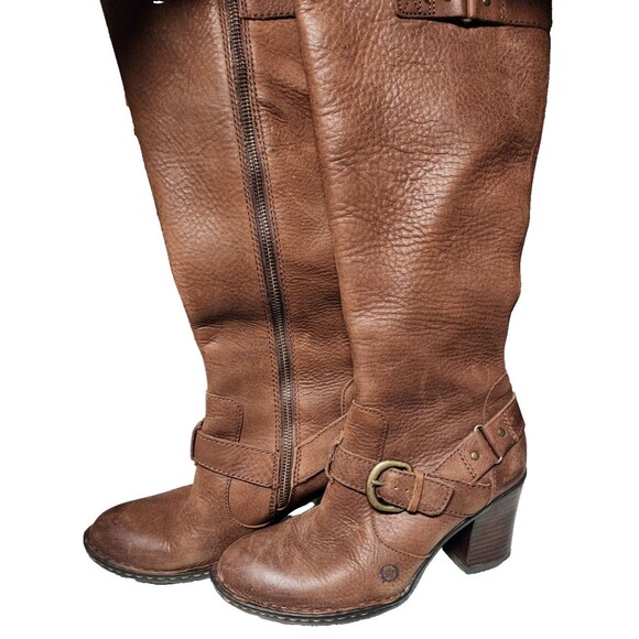 BORN Natasha Leather Boots Size 7 Brown QUALITY - Picture 4 of 12